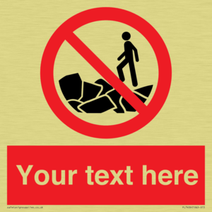 Custom No climbing on rocks